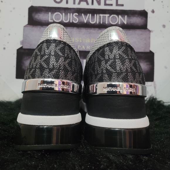 MICHAEL Michael Kors Shoes - Michael Michael Kors Liv Trainer Extreme Wedge Sneakers 6.5M